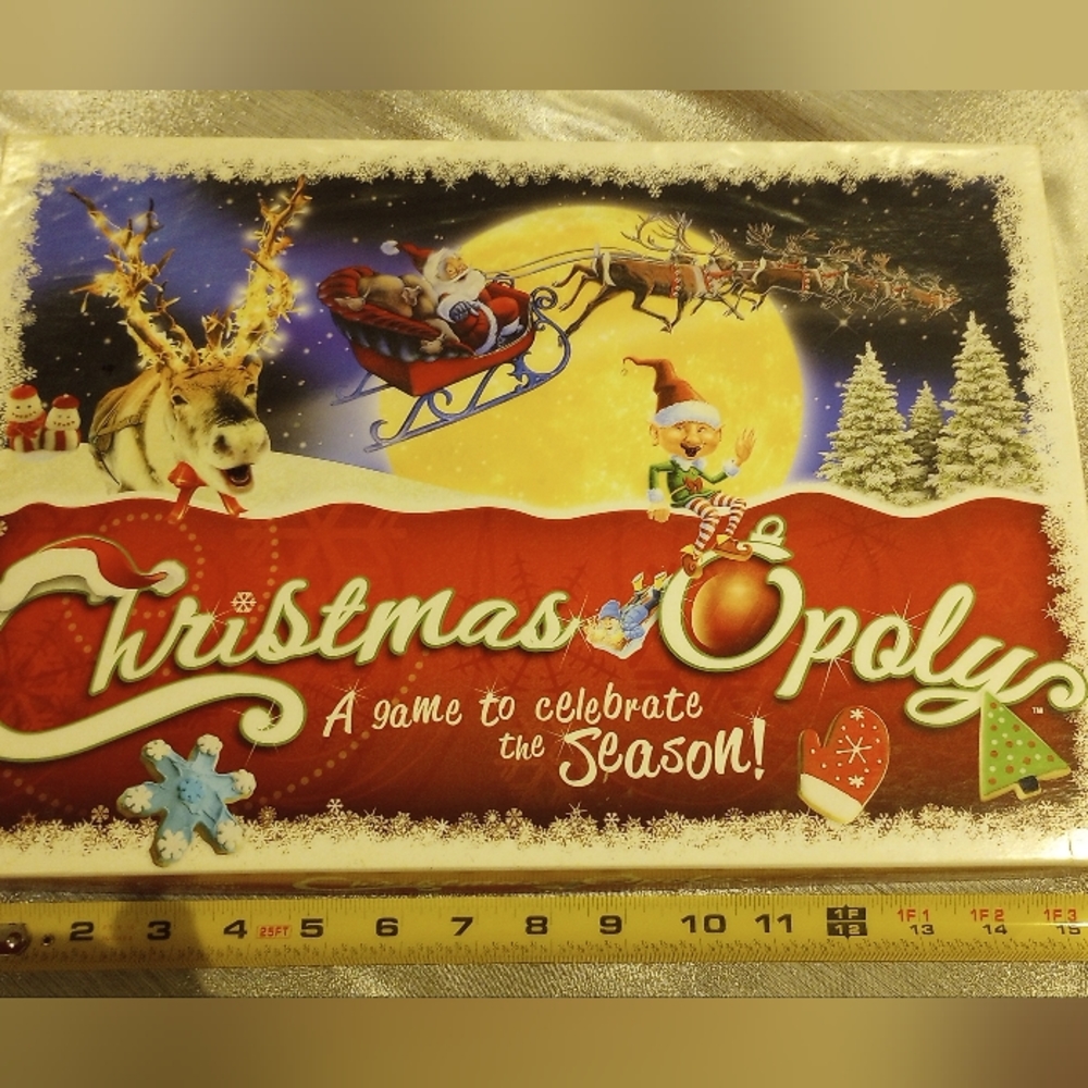 CHRISTMAS OPOLY Collectible Seasonal Board Game